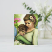 Briefkaart moederliefde (Staand voorkant)