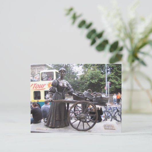 Briefkaart Molly Malone, Dublin, Ierland (Staand voorkant)