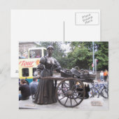 Briefkaart Molly Malone, Dublin, Ierland (Voorkant / Achterkant)
