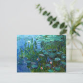 Briefkaart Monet Nympheas Water Lilies (Staand voorkant)
