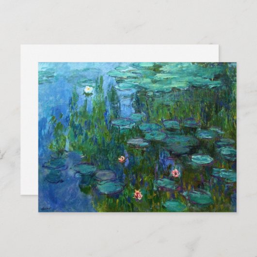 Briefkaart Monet Nympheas Water Lilies (Voorkant / Achterkant)