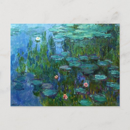 Briefkaart Monet Nympheas Water Lilies (Voorkant)
