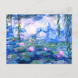 Briefkaart Monet Roze Water Lilies