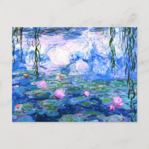 Briefkaart Monet Roze Water Lilies