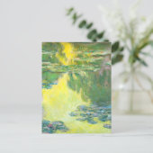 Briefkaart Monet Sunset Waterlilies (Staand voorkant)