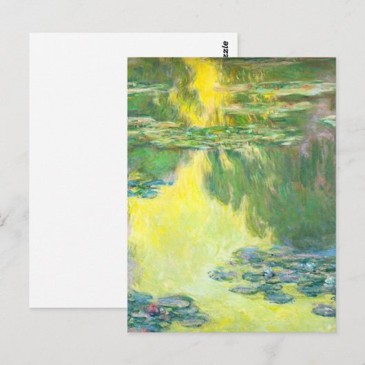 Briefkaart Monet Sunset Waterlilies (Voorkant / Achterkant)