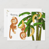 Briefkaart Monkey Thinking of You (Voorkant / Achterkant)