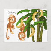 Briefkaart Monkey Thinking of You (Voorkant)