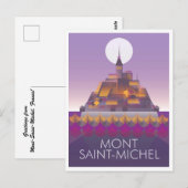 Briefkaart Mont Saint-Michel (Voorkant / Achterkant)