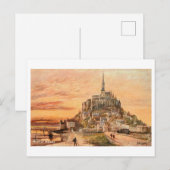  Briefkaart Mont Saint-Michel (Voorkant / Achterkant)