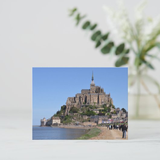 Briefkaart Mont Saint-Michel, Frankrijk (Staand voorkant)