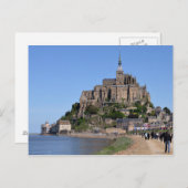 Briefkaart Mont Saint-Michel, Frankrijk (Voorkant / Achterkant)