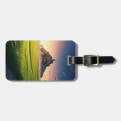 Briefkaart Mont Saint-Michel Sunset Bagagelabel (Voorkant horizontaal)