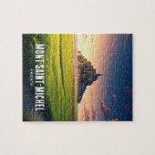 Briefkaart Mont Saint-Michel Sunset Legpuzzel (Horizontaal)