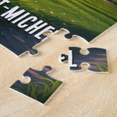 Briefkaart Mont Saint-Michel Sunset Legpuzzel (Zijkant)