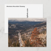 Briefkaart Montana Mountain Scenery (Voorkant / Achterkant)