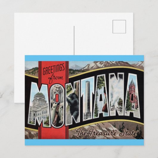 Briefkaart Montana Travel (Voorkant / Achterkant)