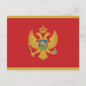 Briefkaart Montenegro-vlag (Voorkant)