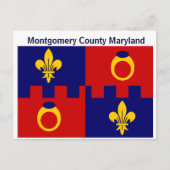 Briefkaart: Montgomery County Maryland Flag Briefkaart (Voorkant)