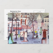 Briefkaart Montmartre (Voorkant / Achterkant)