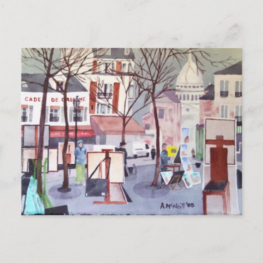 Briefkaart Montmartre (Voorkant)