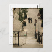 Briefkaart Montmartre Steps (Voorkant / Achterkant)