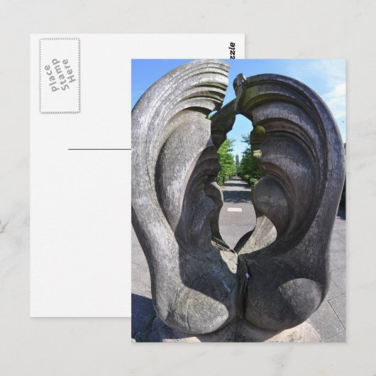 briefkaart "Monument" (Voorkant / Achterkant)