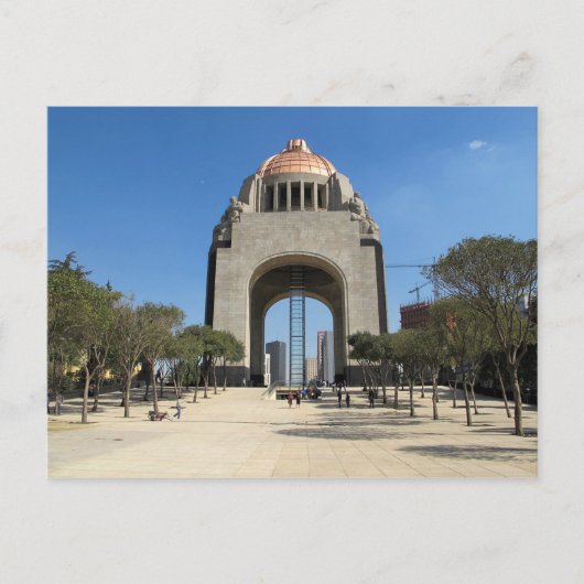 Briefkaart Monument voor de Revolutie, Mexico City (Voorkant)