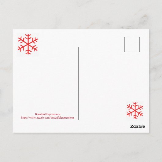 Briefkaart mooie expressies (Achterkant)