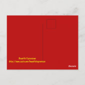 Briefkaart mooie expressies (Achterkant)