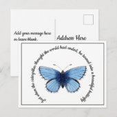 Briefkaart - Mooie vlinder (Voorkant / Achterkant)