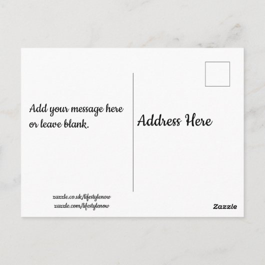 Briefkaart - Mooie vlinder (Achterkant)