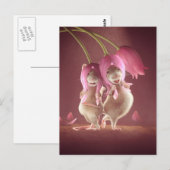 Briefkaart: "Mooie wensen" Briefkaart (Voorkant / Achterkant)