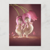 Briefkaart: "Mooie wensen" Briefkaart (Voorkant)