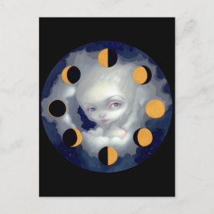 briefkaart "Moon Phases"
