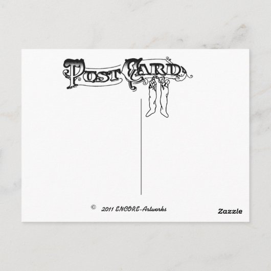 BRIEFKAART "MOONLIGHT SLEIGHRIDE" (Achterkant)