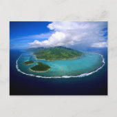 Briefkaart Moorea Island Overzicht, Frans-Polynesi (Voorkant)