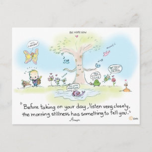 Briefkaart Morning stilte