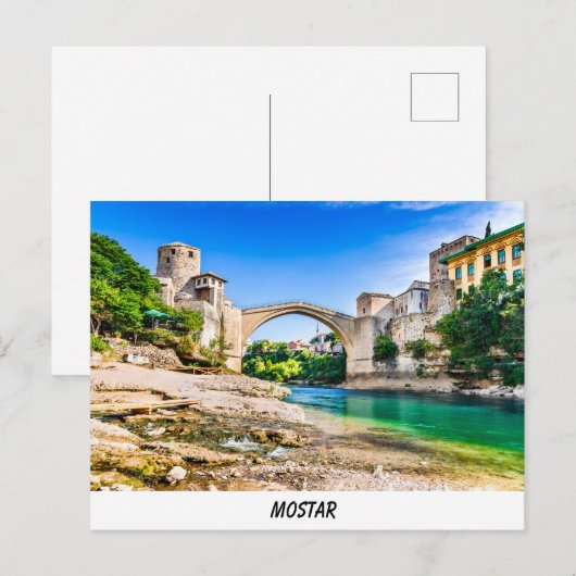 Briefkaart Mostar (Voorkant / Achterkant)