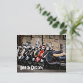 Briefkaart motorfiets (Staand voorkant)