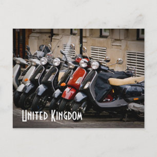Briefkaart motorfiets