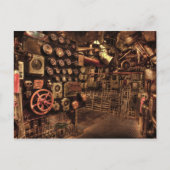 briefkaart motorruimte (Voorkant)