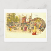  Briefkaart Moulin Rouge (Voorkant)