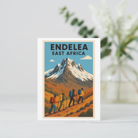  Briefkaart - Mount Kenya - Oost-Afrika (Staand voorkant)