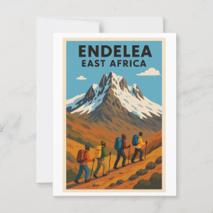 Briefkaart - Mount Kenya - Oost-Afrika