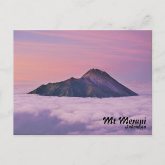 Briefkaart Mount Merapi Indonesië