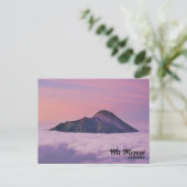 Briefkaart Mount Merapi Indonesië (Staand voorkant)