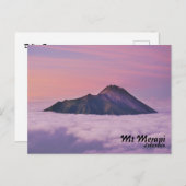 Briefkaart Mount Merapi Indonesië (Voorkant / Achterkant)