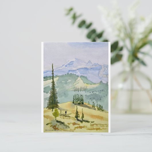Briefkaart - Mount Rainier (Staand voorkant)