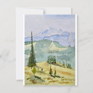 Briefkaart - Mount Rainier
